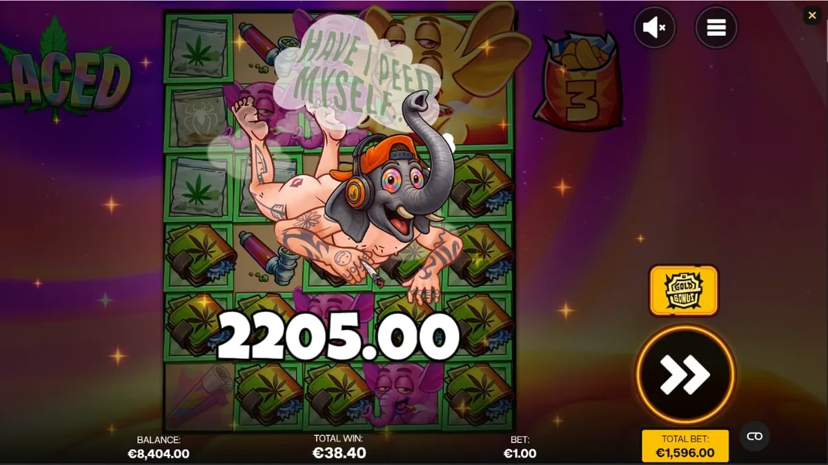 Tampilan visual slot Laced dengan nuansa santai dan simbol unik